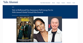 "Yale in Hollywood Fest 2024 will open with MIDAS" | Yale Alumni