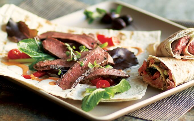 Greek Steak Salad Roll